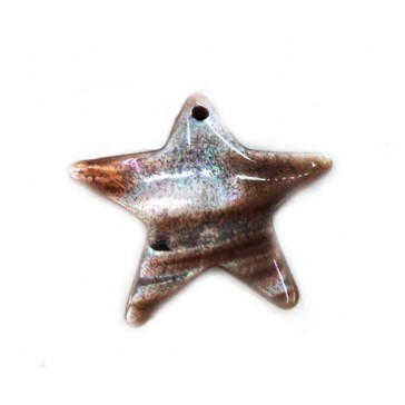 Estrela 03 de madrepérola polida (madr14)