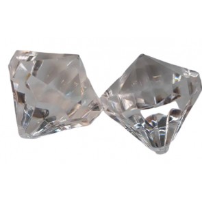 Pingente Diamante Acrílico Transparente - 500 gramas modelo 1 (acr26)