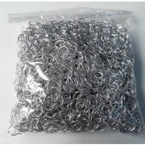  Argola de alumínio Prata n°10 mm 25 gramas (arg61)