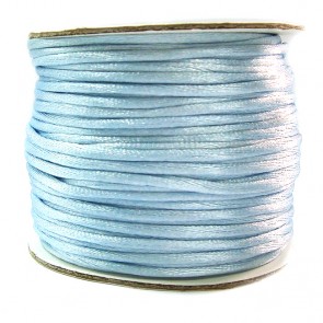 Fio de Seda 2mm - Azul claro 50 mts (co36)