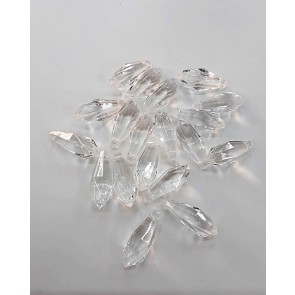 Pingente acrílico bico transparente 2,5cm - 500 gramas modelo 303 (acr15)
