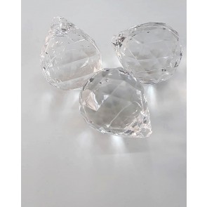 Pingente Bola de Acrílico Transparente - 500 gramas 4,5cm  (acr25)